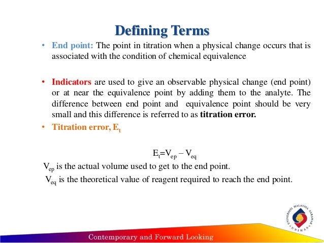 equivalence point